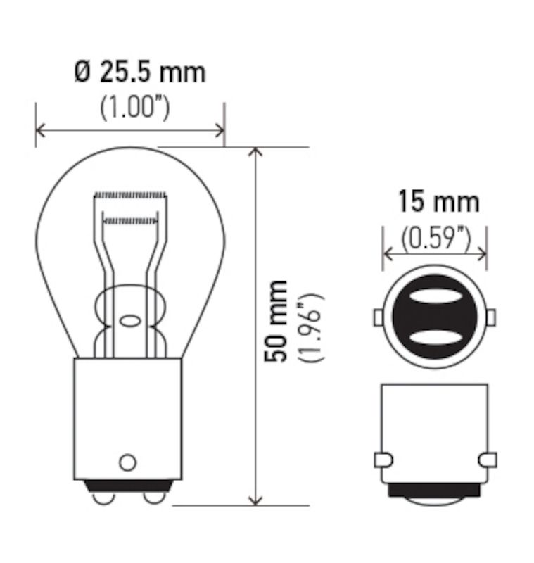 1991, 1990, 1989, 1988, 1987, 1986, 1985 GMC Jimmy Luggage Compartment Light Bulb