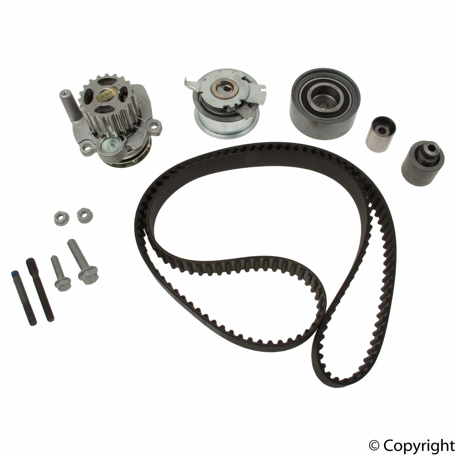 2013, 2012, 2011, 2010 Audi A3 Engine Timing Belt Kit with Water Pump