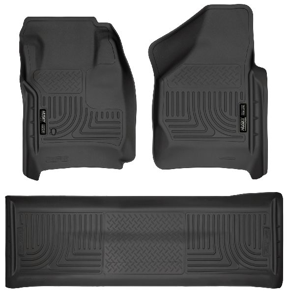 2008-2010 Ford F-250 Super Duty Floor Liner - Front and Rear (Husky Liners)