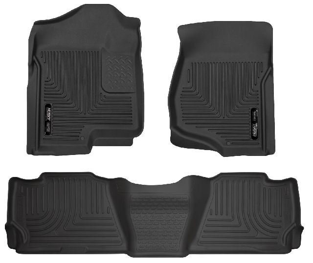 2007-2013 Chevrolet Avalanche Floor Liner - Front and Rear (Husky Liners)