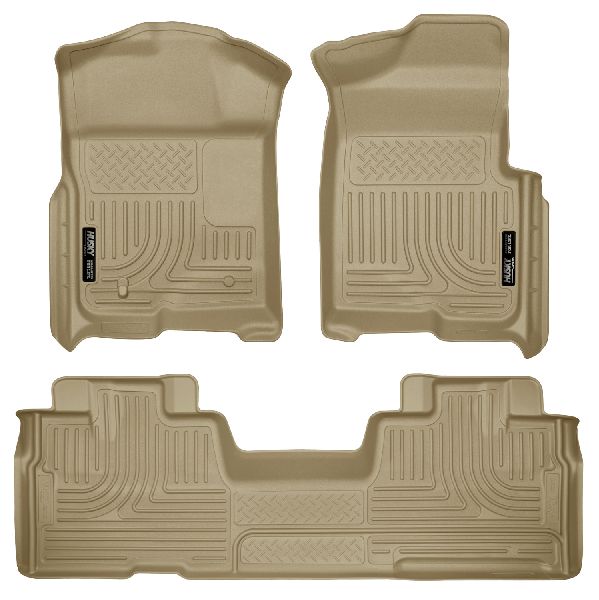 2009-2014 Ford F-150 Floor Liner - Front and Rear (Husky Liners)