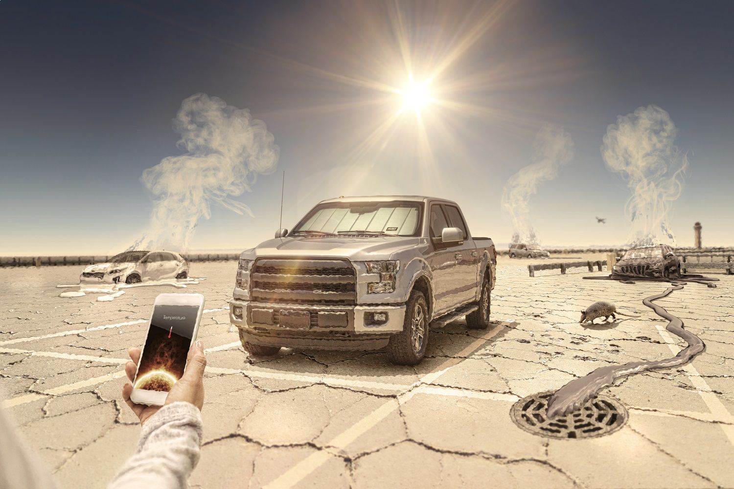 2024, 2023, 2022, 2021, 2020, 2019, 2018, 2017, 2016, 2015 Ford F-150 Windshield Sunshade