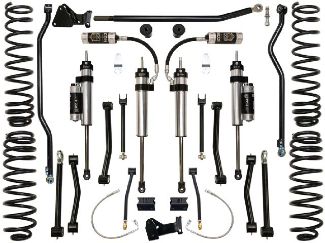 2007-2017 Jeep Wrangler Suspension Lift Kit - Front and Rear (ICON Vehicle Dynamics)