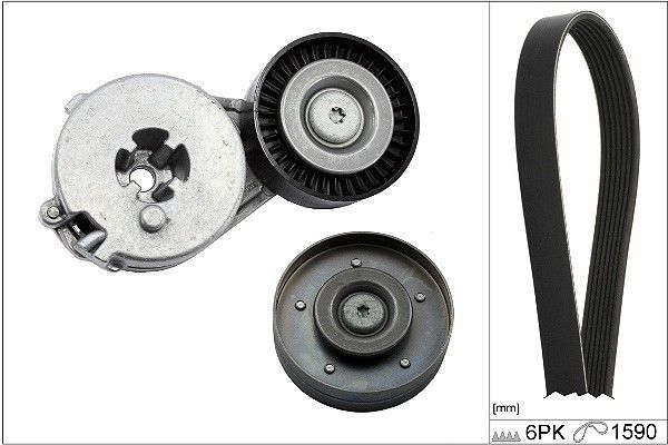 2010-2011 Audi A5 Accessory Drive Belt Kit (INA)