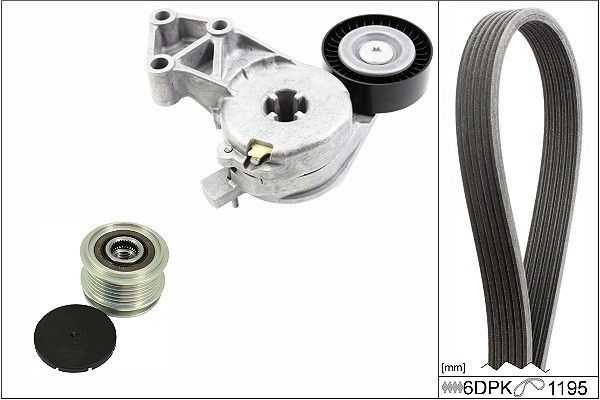 2000-2014 Volkswagen Jetta Accessory Drive Belt Tensioner Kit (INA)