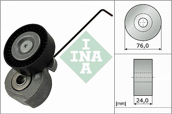 2015, 2014, 2013, 2012, 2011, 2010, 2009, 2008, 2007 Volvo S80 Accessory Drive Belt Tensioner Assembly