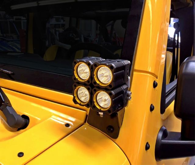 2007-2017 Jeep Wrangler Fog Light Bracket (KC HiLiTES)