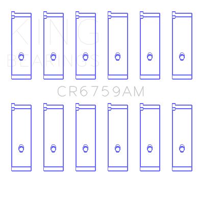2004-2005 Saturn Vue Engine Connecting Rod Bearing Set (King Engine Bearings)