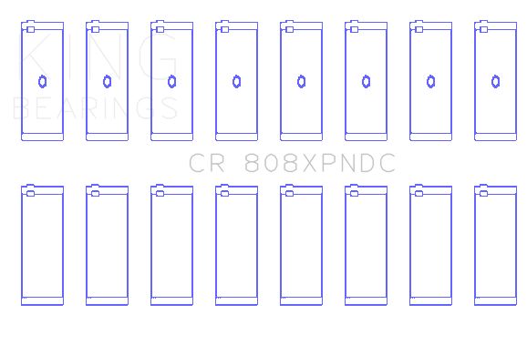 2001-2006 GMC Sierra 3500 Engine Connecting Rod Bearing Set (King Engine Bearings)
