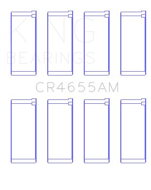 1995-2011 Hyundai Accent Engine Connecting Rod Bearing Set (King Engine Bearings)