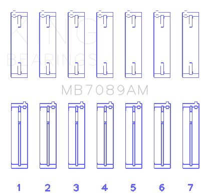 2007-2010 Audi Q7 Engine Crankshaft Main Bearing Set (King Engine Bearings)