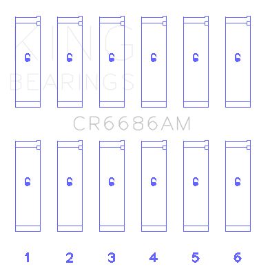1999-2008 Toyota Solara Engine Connecting Rod Bearing Set (King Engine Bearings)