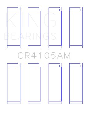 1999-2000 Mazda Protege Engine Connecting Rod Bearing Set (King Engine Bearings)
