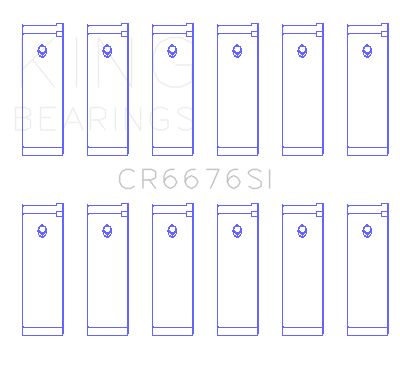 1993-2002 Nissan Quest Engine Connecting Rod Bearing Set (King Engine Bearings)