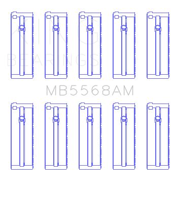 1998 Honda Odyssey Engine Crankshaft Main Bearing Set (King Engine Bearings)