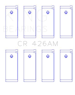 1995-1998 Nissan 200SX Engine Connecting Rod Bearing Set (King Engine Bearings)
