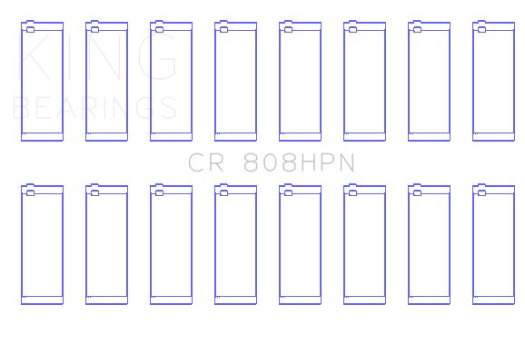 2001-2006 GMC Sierra 3500 Engine Connecting Rod Bearing Set (King Engine Bearings)