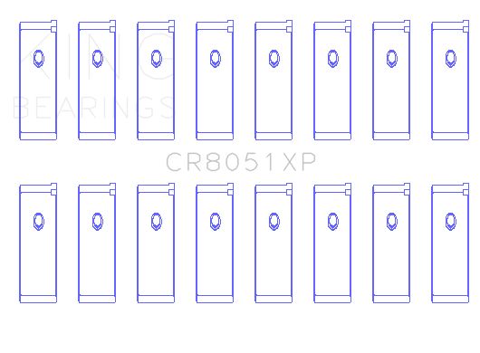 2012-2017 Nissan NV3500 Engine Connecting Rod Bearing Set (King Engine Bearings)