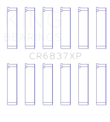 2003, 2002, 2001, 2000, 1999, 1998, 1997 Acura CL Engine Connecting Rod Bearing Set