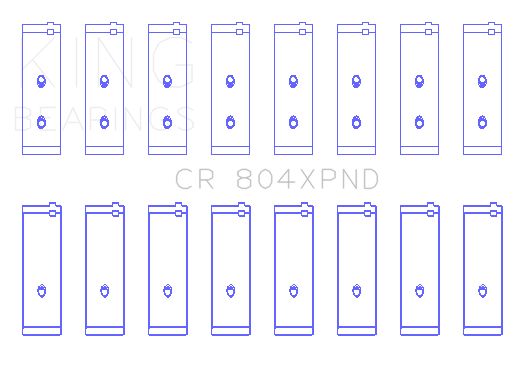 2001, 2000, 1999, 1998, 1997, 1996 Ford Explorer Cobra Engine Connecting Rod Bearing Set