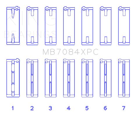 2005, 2004, 2003, 2002, 2001 Lexus IS300 Engine Crankshaft Main Bearing Set