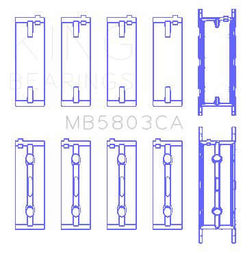 2013, 2012, 2011, 2010, 2009, 2008 BMW M3 Engine Crankshaft Main Bearing Set