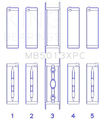 2003-2009 Buick Allure Engine Crankshaft Main Bearing Set King Engine Bearings