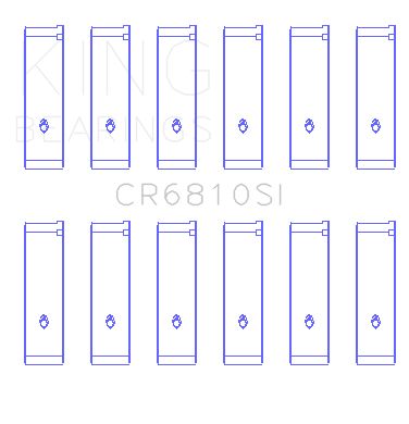 2004, 2003, 2002, 2001, 2000 Dodge Intrepid Engine Connecting Rod Bearing Set