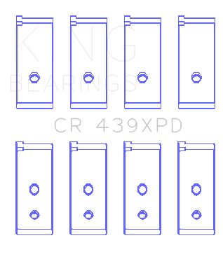 2001, 2000, 1999, 1998, 1997, 1996, 1995, 1994, 1993, 1992, 1991, 1990 Acura Integra Engine Connecting Rod Bearing Set