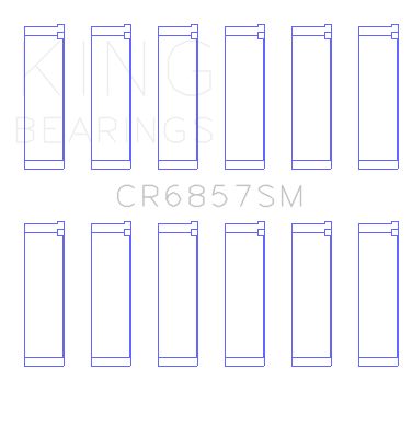 2021, 2020, 2019, 2018, 2017, 2016, 2015, 2014 Ram ProMaster 3500 Engine Connecting Rod Bearing Set
