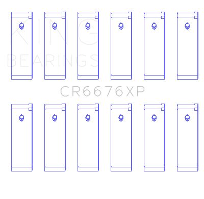2000, 1999, 1998, 1997 INFINITI QX4 Engine Connecting Rod Bearing Set