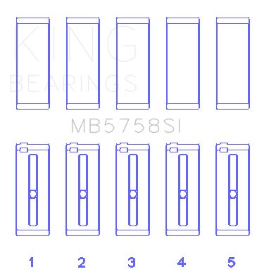 2016, 2015, 2014, 2013, 2012, 2011, 2010, 2009, 2008, 2007 Mini Cooper Engine Crankshaft Main Bearing Set
