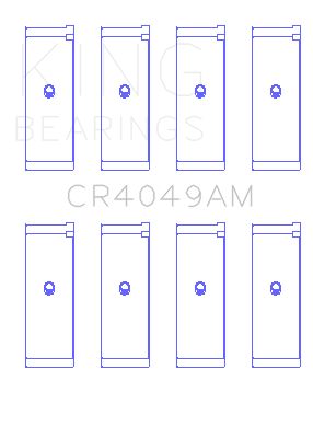 1996, 1995, 1994, 1993, 1992, 1991, 1990, 1989 Eagle Summit Engine Connecting Rod Bearing Set