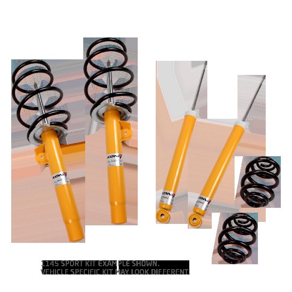 2007-2009 Volkswagen GTI Coil Spring Lowering Kit / Shock Absorber Kit (Koni)