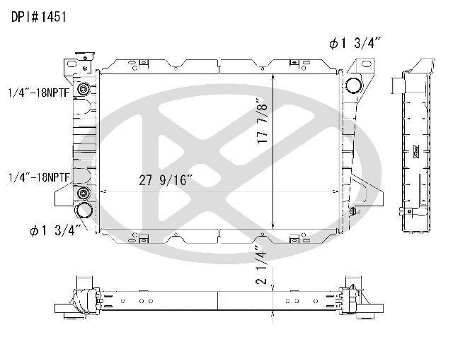 1985-1997 Ford F-350 Radiator (Koyorad)