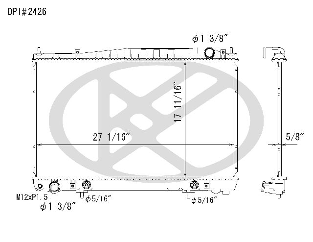 2003-2004 INFINITI M45 Radiator (Koyorad)