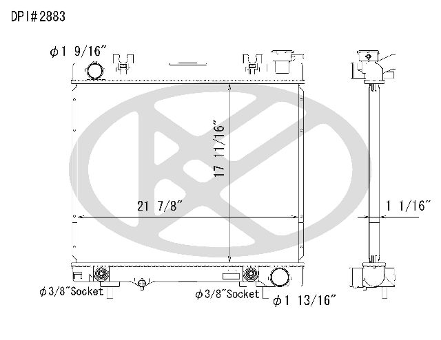 2005-2010 Dodge Dakota Radiator (Koyorad)