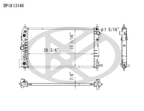 2011-2017 Buick Regal Radiator (Koyorad)