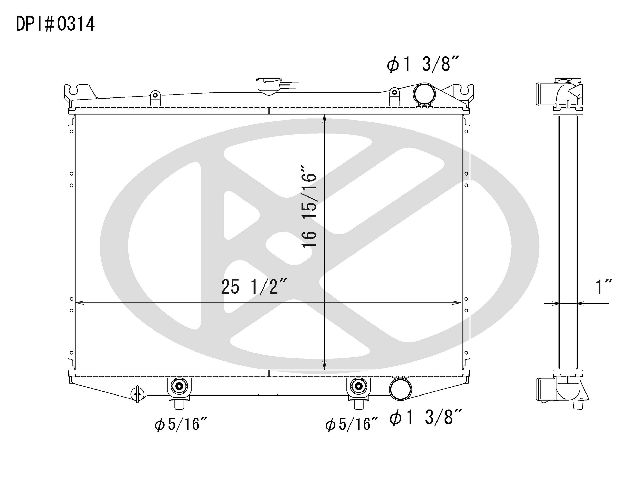 1987-1995 Nissan Pathfinder Radiator (Koyorad)