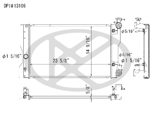 2009-2013 Toyota Matrix Radiator (Koyorad)