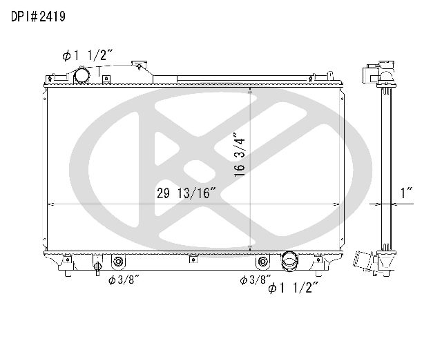 2001-2006 Lexus LS430 Radiator (Koyorad)