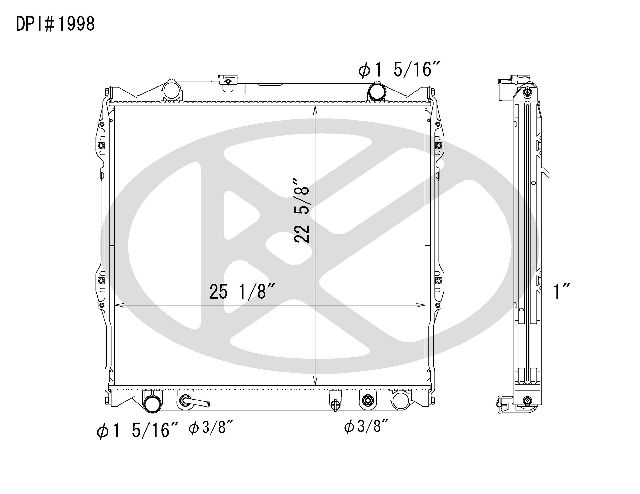 1996-2002 Toyota 4Runner Radiator (Koyorad)