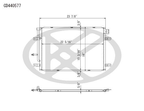 2005-2008 Audi A4 A/C Condenser (Koyorad)