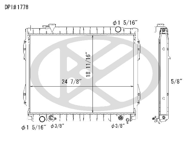 1995-2004 Toyota Tacoma Radiator (Koyorad)