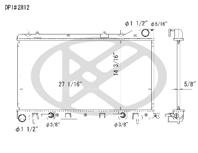 2004-2005 Subaru Forester Radiator (Koyorad)