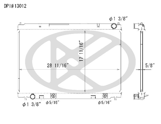 2006-2010 INFINITI M45 Radiator (Koyorad)