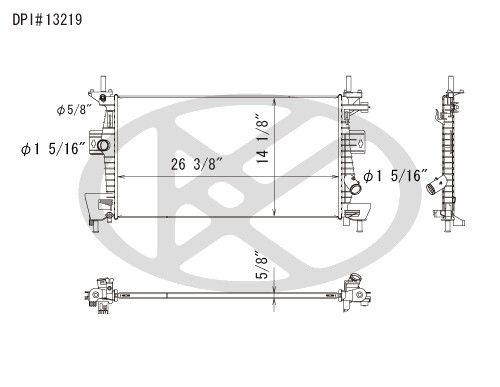 2012-2018 Ford Focus Radiator (Koyorad)