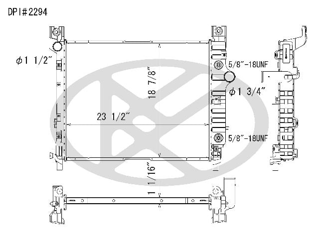2000-2003 Dodge Durango Radiator (Koyorad)