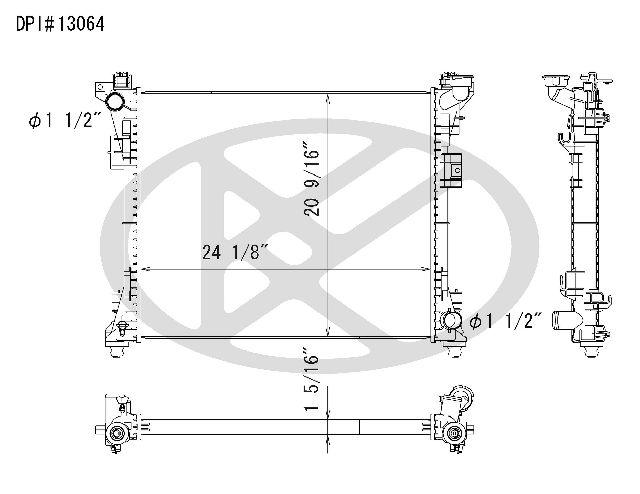2008-2020 Dodge Grand Caravan Radiator (Koyorad)