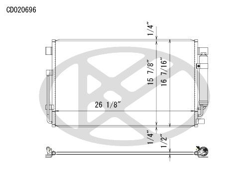2016-2019 Nissan Maxima A/C Condenser (Koyorad)